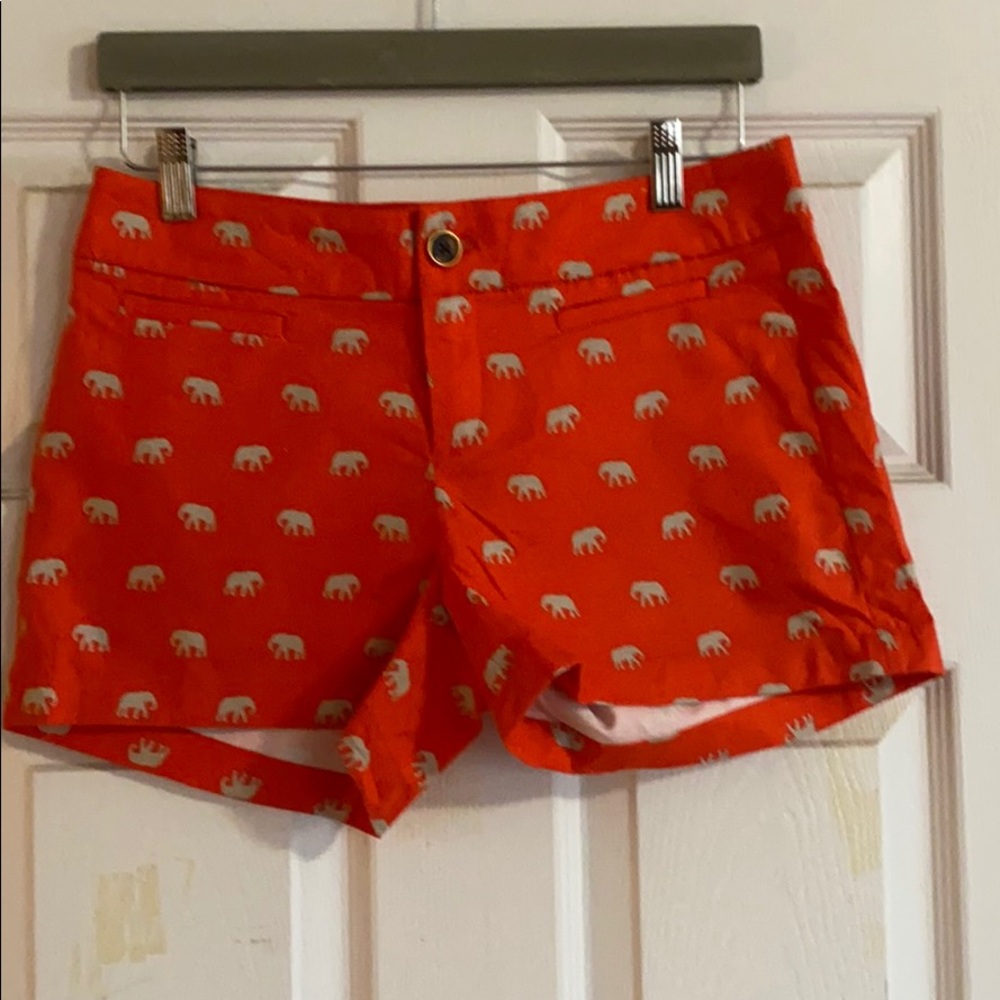 Women’s Banana Republic orange elephant shorts-2